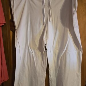 White Drawstring Pants